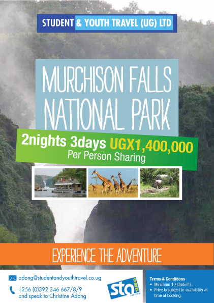 Murchison Falls National Park Safari for Students and Youth Travel Uganda